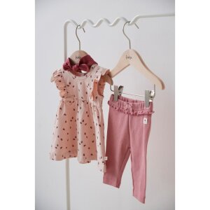 Feetje Bio Baumwolle Kleid AOP - Rosa Marienkäfer
