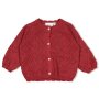 Feetje Baumwoll Strickjacke - Johannisbeere Marienkäfer