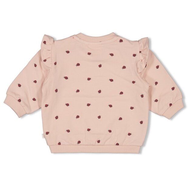 Feetje Bio- Baumwoll Sweater AOP - Rosa Marienkäfer