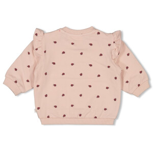 Feetje Bio- Baumwoll Sweater AOP - Rosa Marienkäfer