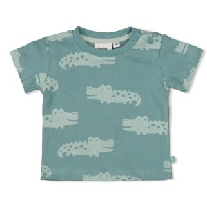 Feetje Bio- Baumwoll T-Shirt - Seegrün You Croc my...