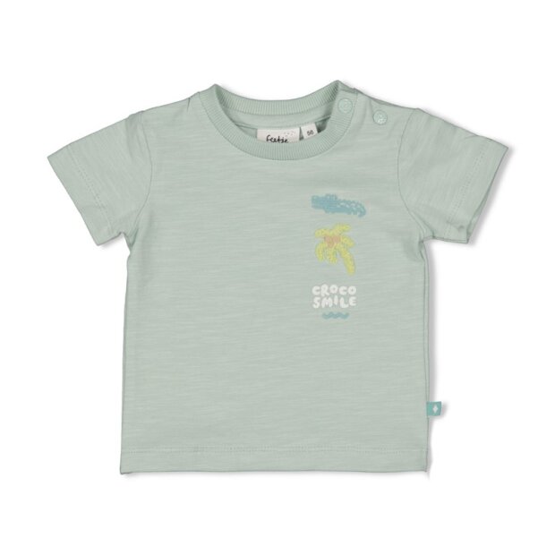 Feetje Bio- Baumwoll T-Shirt - Minze You Croc my World