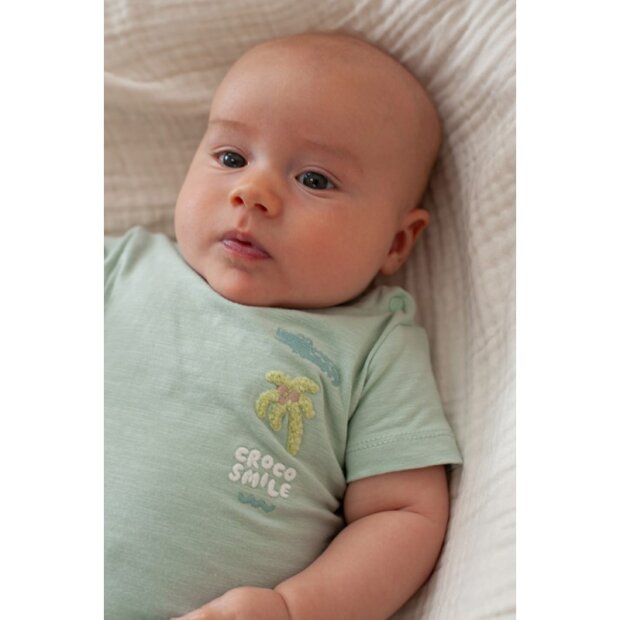 Feetje Bio- Baumwoll T-Shirt - Minze You Croc my World