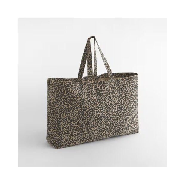 Große Canvas Tasche "Leopard"