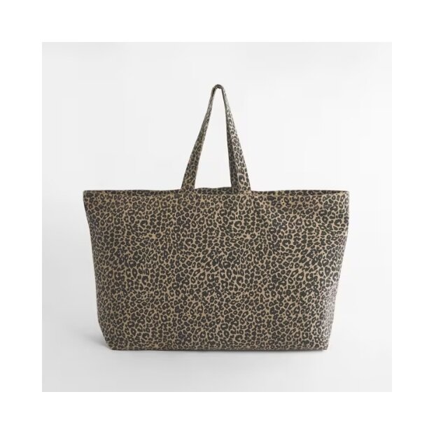 Große Canvas Tasche "Leopard"