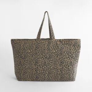 Große Canvas Tasche "Leopard"