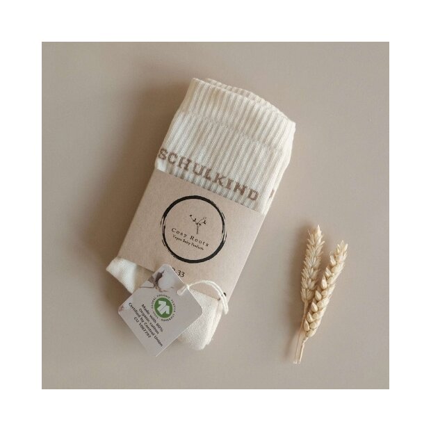 cosy roots Organic Socks - SCHULKIND - Sand (30-33)