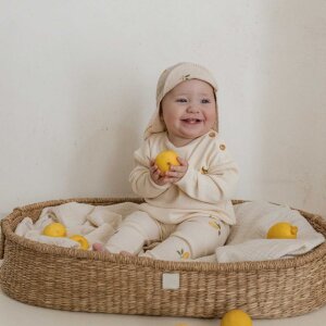 cosy roots Organic Rib Leggings - Pure Lemon