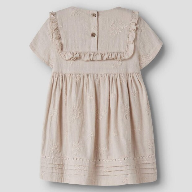 Lil Atelier loose fit Kleid Spitze - Pumice Stone