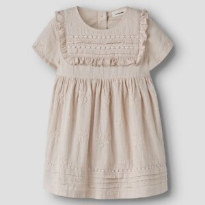 Lil Atelier loose fit Kleid Spitze - Pumice Stone