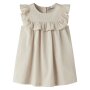 name it Baumwoll Leinen Kleid - Peyote Melange
