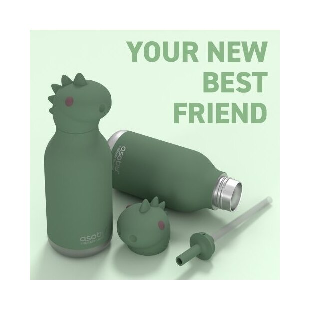 asobu Bestie Trinkflasche 460ml - Dinosaurier