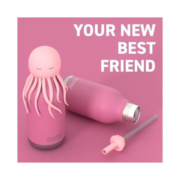 asobu Bestie Trinkflasche 460ml - Qualle