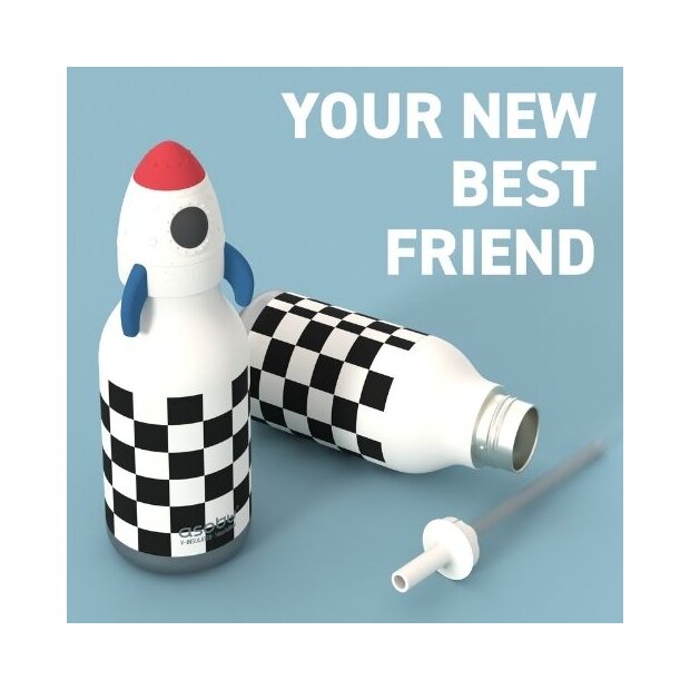asobu Bestie Trinkflasche 460ml - Rakete
