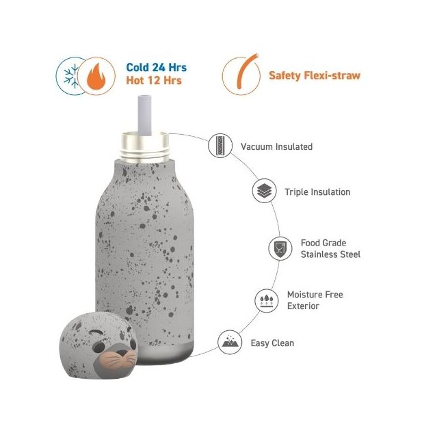 asobu Bestie Trinkflasche 460ml - Robbe
