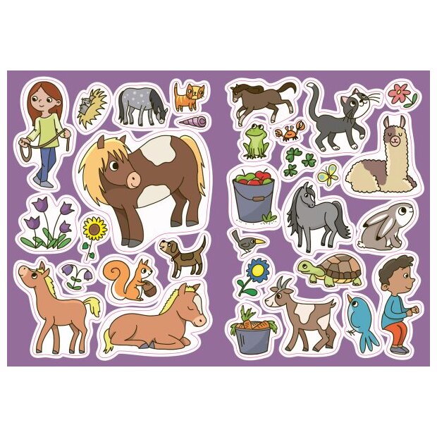 Tessloff Mein Sticker-Malbuch. Pferde & Ponys