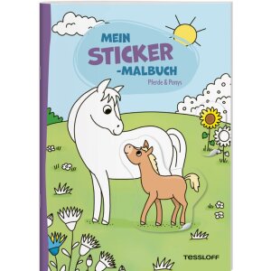 Tessloff Mein Sticker-Malbuch. Pferde & Ponys