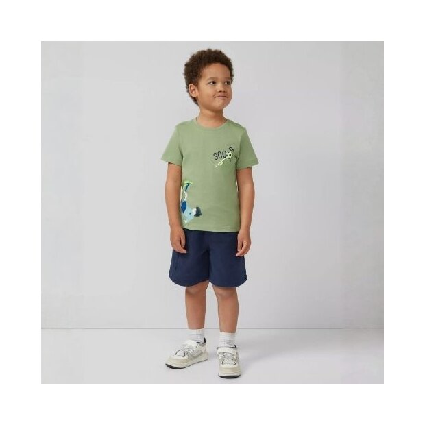 S.Oliver T-Shirt mit Frontprint - salbeigrün