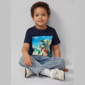 S.Oliver T-Shirt mit Print-Varianten - Dino navy
