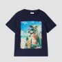 S.Oliver T-Shirt mit Print-Varianten - Dino navy
