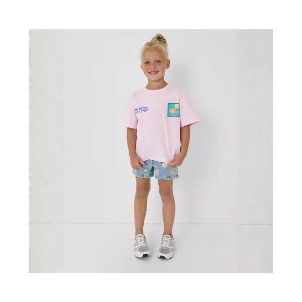 S.Oliver Oversize T-Shirt mit Front- und Rückenprint