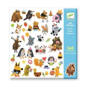 Djeco 160 Sticker: kuschelige Freunde