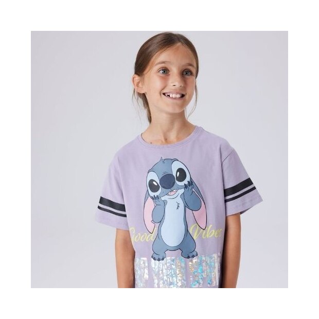 name it T-Shirt Stitch - Lavender Gray