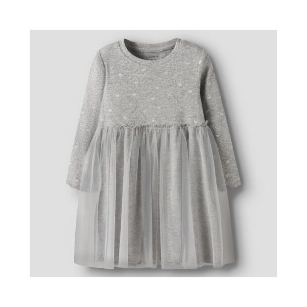 name it Tüllkleid - Grey Melange