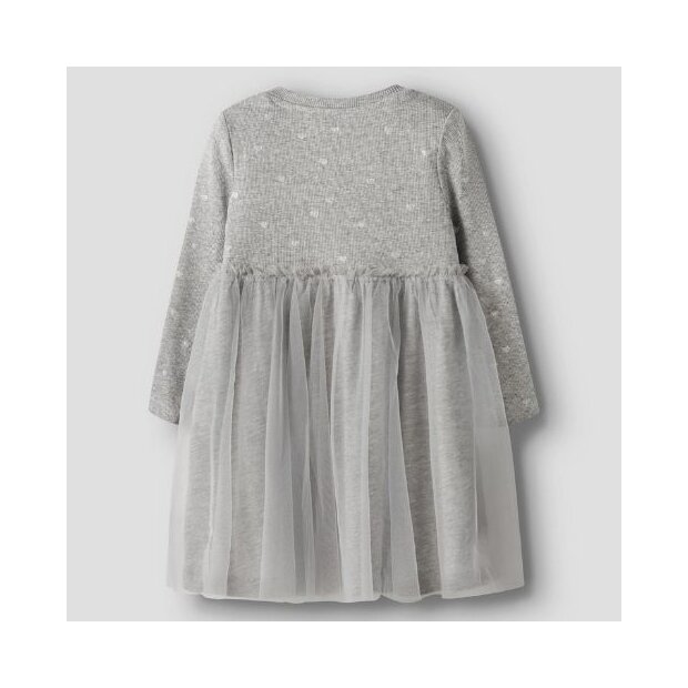 name it Tüllkleid - Grey Melange