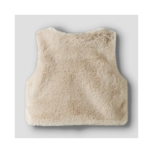 name it Baby FAKE Fellweste - Pumice Stone