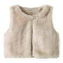 name it Baby FAKE Fellweste - Pumice Stone