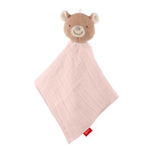Sigikid Baby Musselin Schnuffeltuch Bär rosa