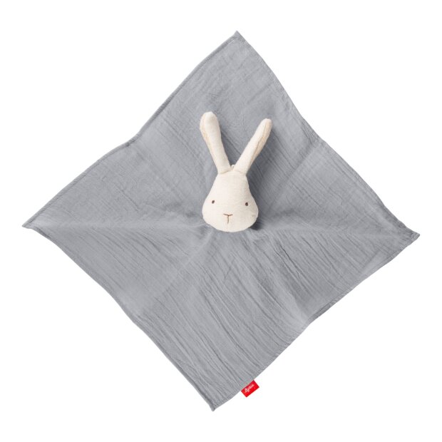 Sigikid Baby Musselin Schnuffeltuch Hase grau