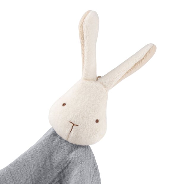 Sigikid Baby Musselin Schnuffeltuch Hase grau