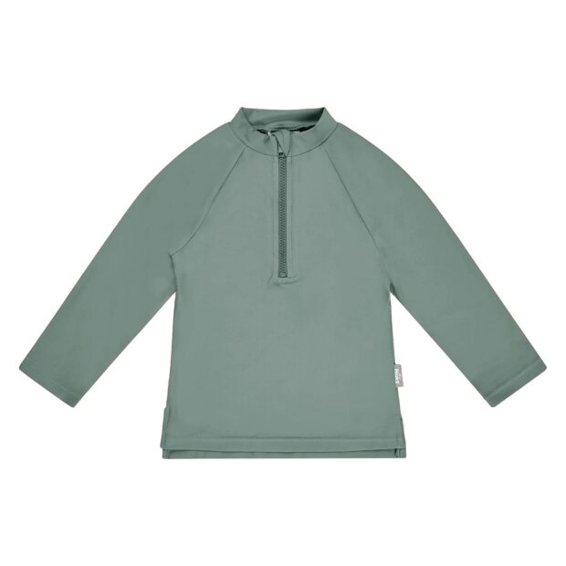 Sterntaler Badeshirt langarm uni mit Reißverschluss UV 50+ mattgrün