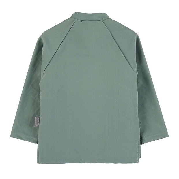 Sterntaler Badeshirt langarm uni mit Reißverschluss UV 50+ mattgrün