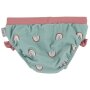 Sterntaler Badehose Regenbogen mit Rüsche & UV-Schutz 50+ steingrün