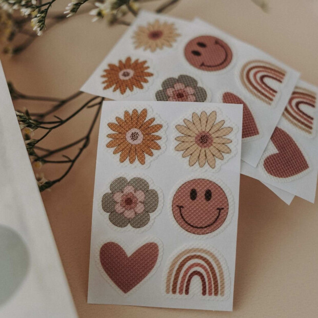 pieksmichnicht 12er Set Anti-Mücken-Stickern - FLOWER POWER Edition