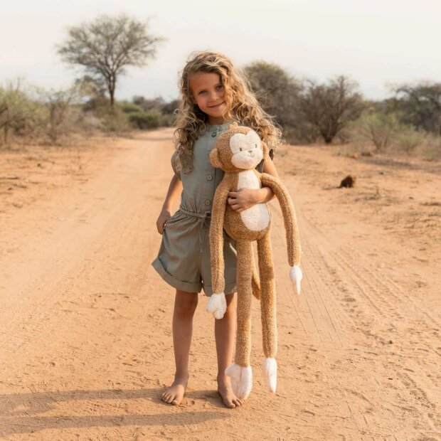 Little Dutch Kuschelaffe Milo XL - Safari Friends 80cm