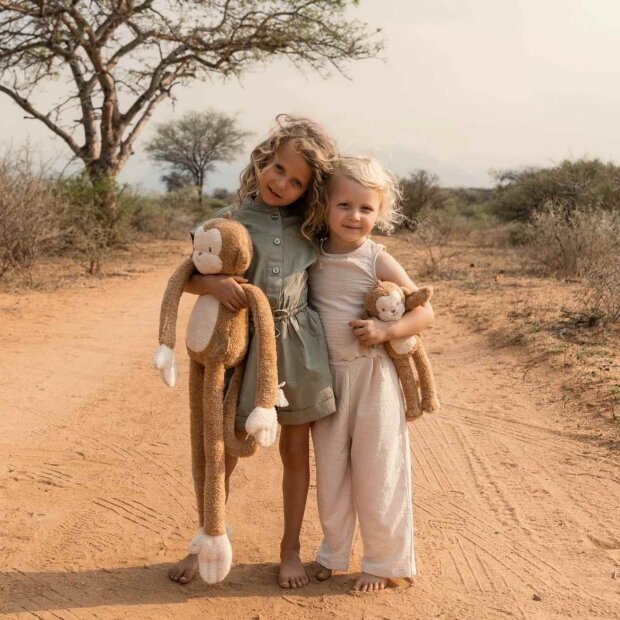 Little Dutch Kuschelaffe Milo XL - Safari Friends 80cm