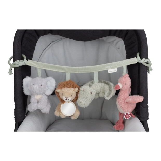 Little Dutch Stoff Wagenkette - Safari Friends