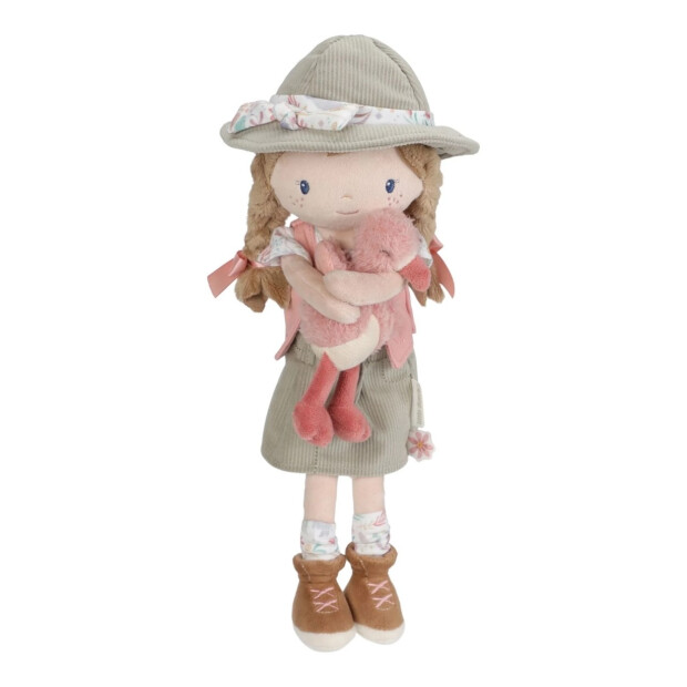 Little Dutch Stoff Kuschelpuppe Ranger Rosa - Safari Friends 35cm