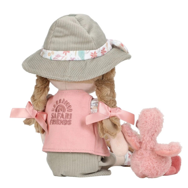 Little Dutch Stoff Kuschelpuppe Ranger Rosa - Safari Friends 35cm