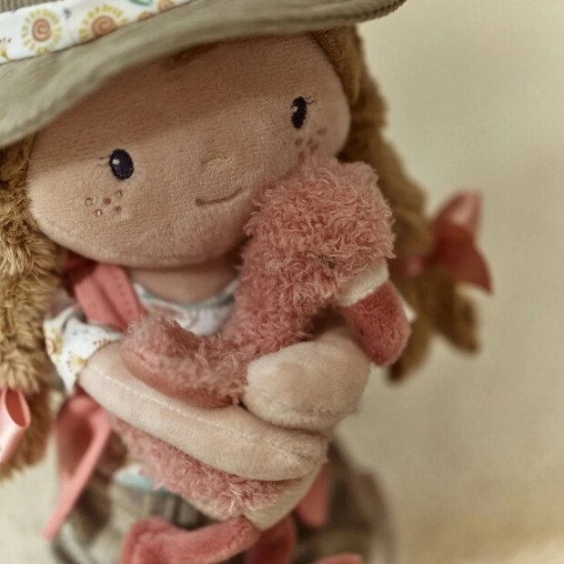 Little Dutch Stoff Kuschelpuppe Ranger Rosa - Safari Friends 35cm