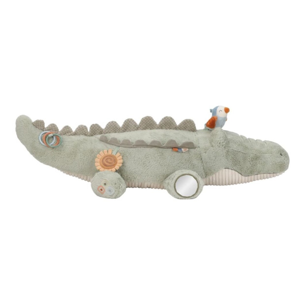 Little Dutch Stoff Activity Kuscheltier XL - Safari Friends Krokodil Stevie