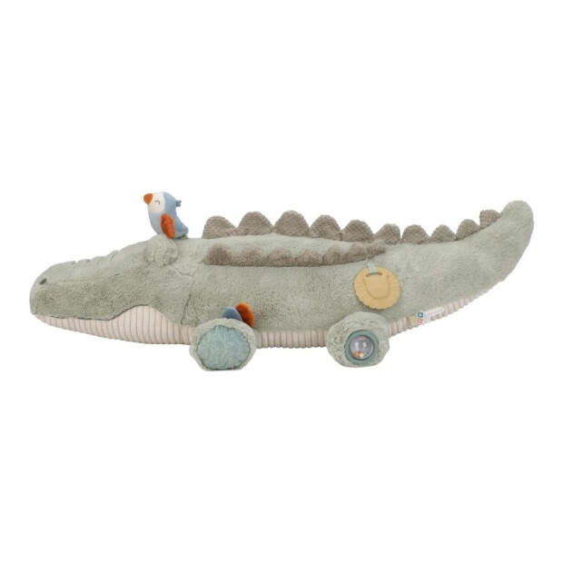 Little Dutch Stoff Activity Kuscheltier XL - Safari Friends Krokodil Stevie