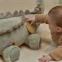 Little Dutch Stoff Activity Kuscheltier XL - Safari Friends Krokodil Stevie