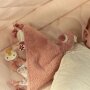Little Dutch weiches Stoff Kuscheltuch - Safari Friends Flamingo Flora