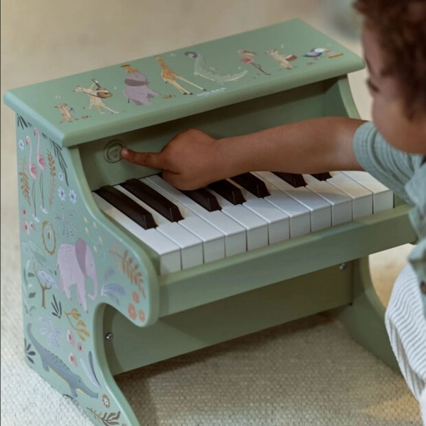 Little Dutch Holz Klavier - Safari Friends grün
