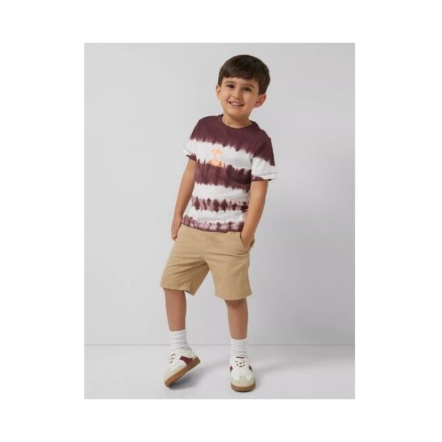 S.Oliver T-Shirt mit Batik-Effekt und Print